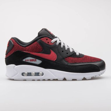Nike Air Max 90 Ultra siyah ve kırmızı spor ayakkabı