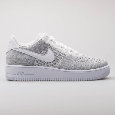 Nike Air Force 1 Ultra Flyknit Düşük gri spor ayakkabı