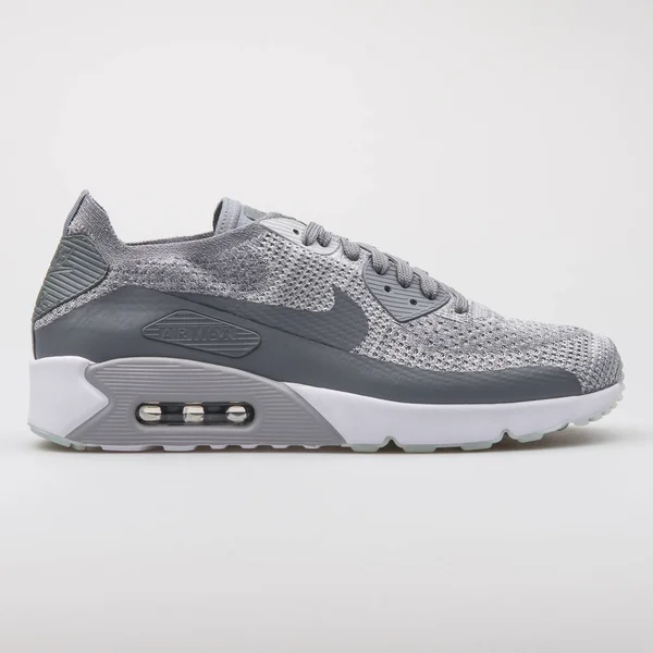 Nike Air Max 90 Ultra 2.0 Flyknit grigio sneaker — Foto Stock