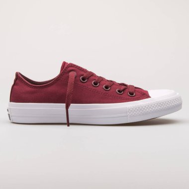 Converse Chuck Taylor All Star 2 Ox derin bordo spor ayakkabı
