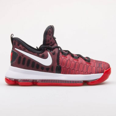 Nike Zoom Kd9 siyah ve kırmızı spor ayakkabı