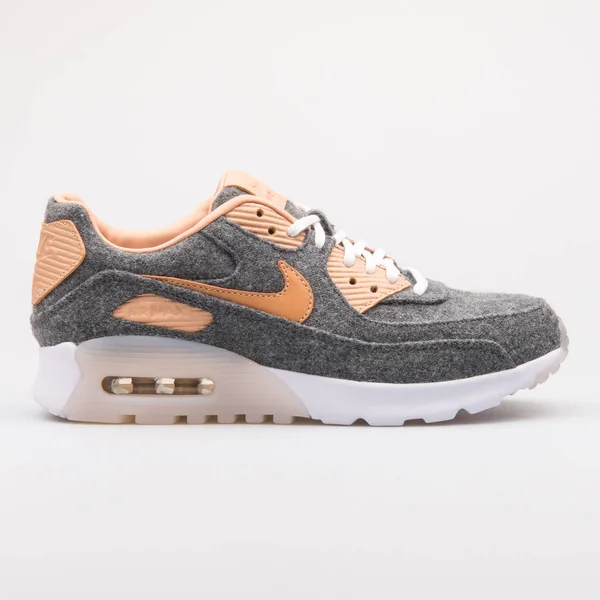 Zapatilla Nike Air Max 90 Ultra Premium gris y beige —  Fotos de Stock