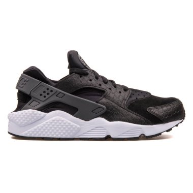 Nike Air Huarache Run Premium siyah beyaz spor ayakkabı