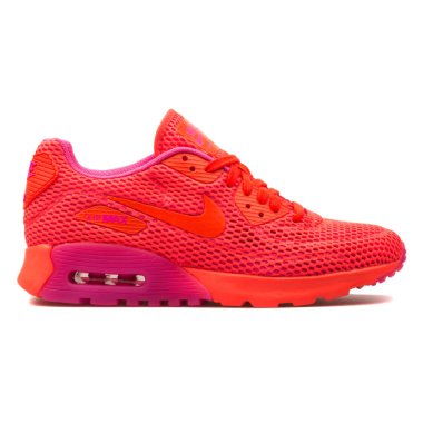 Nike Air Max 90 Ultra Br kırmızı ve pembe spor ayakkabı