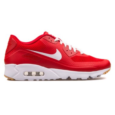 Nike Air Max 90 Ultra Essential kırmızı beyaz spor ayakkabı
