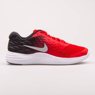 Nike Lunarstelos kırmızı ve siyah spor ayakkabı