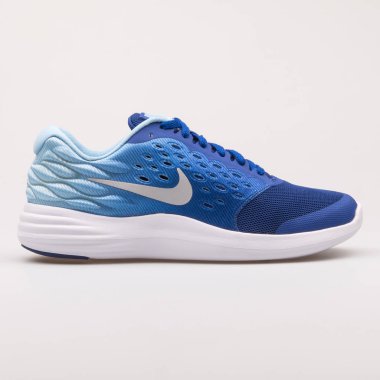 Nike Lunarstelos mavi ve beyaz spor ayakkabı