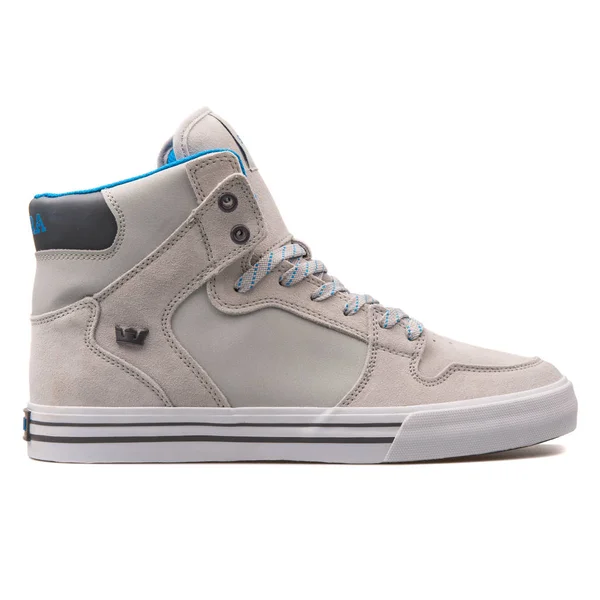 Botas Blancas Hombre Zapatillas Supra VAIDER Hombre Azul/Blanco