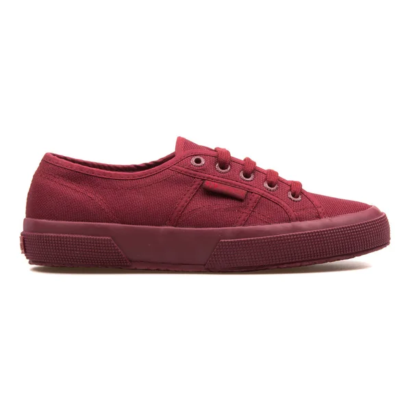 Superga Cotu Classic Sneaker Bordeaux — Zdjęcie stockowe