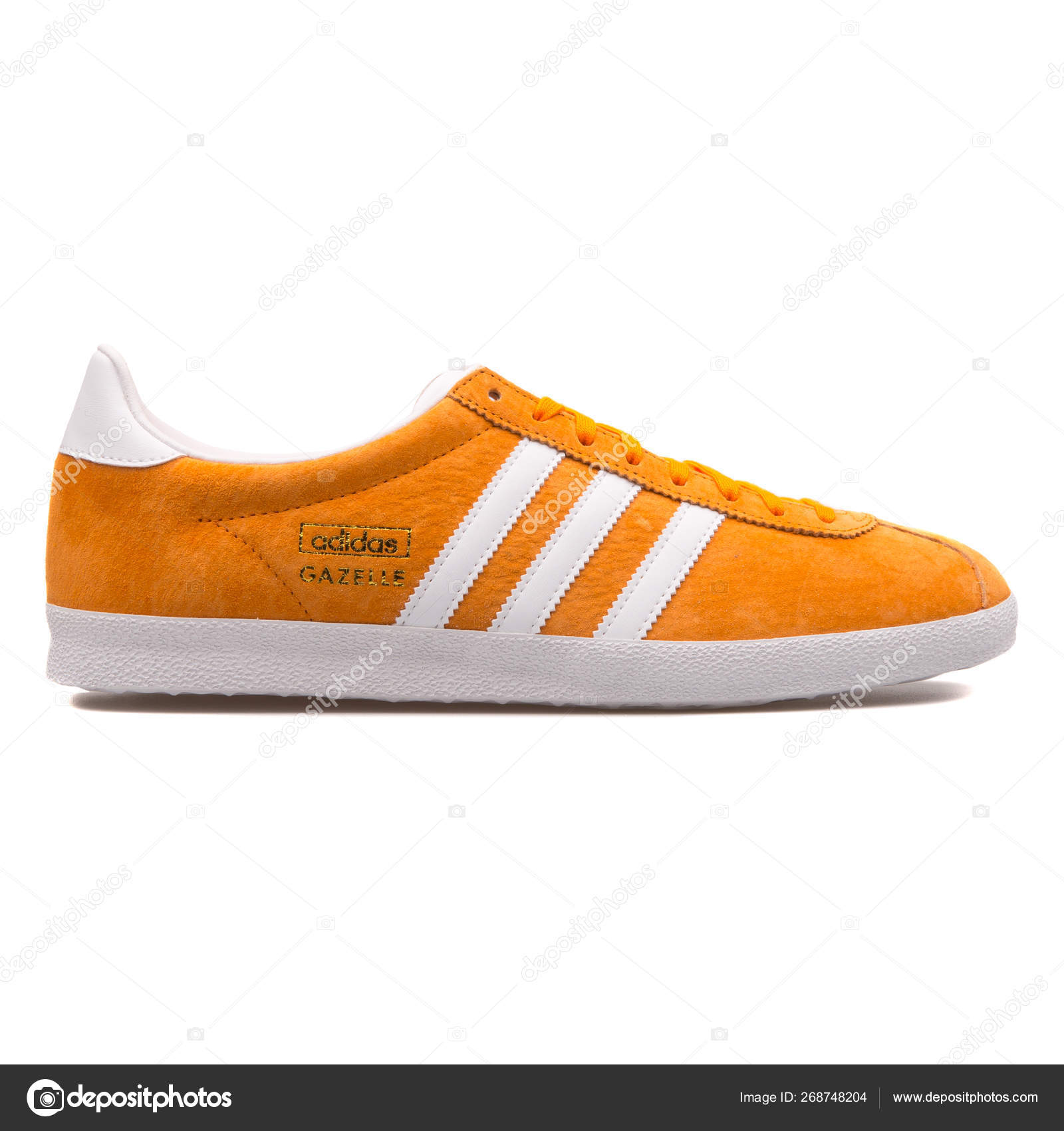 Adidas Gazelle OG orange and white 