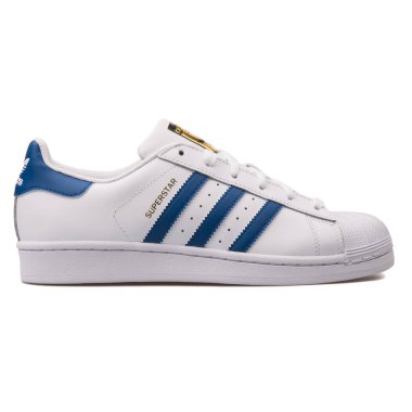 Adidas Superstar Vakfı beyaz ve mavi spor ayakkabı
