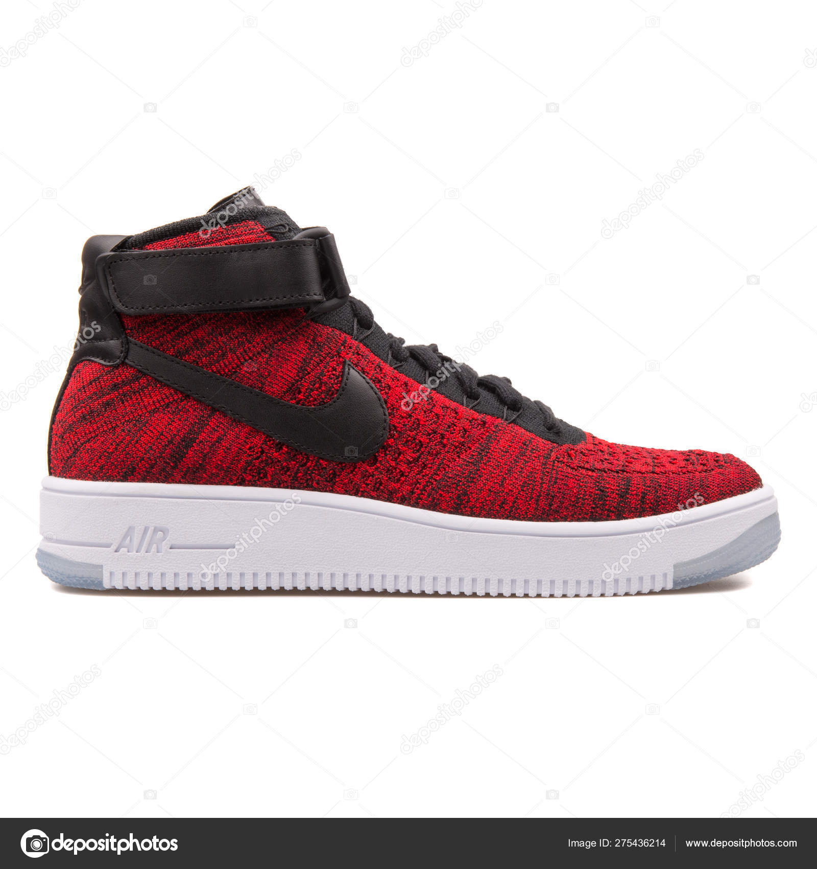 nike air force 1 ultra flyknit mid red black