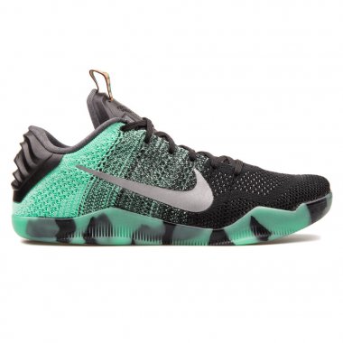 Nike Kobe Xi Elite Düşük Siyah ve yeşil spor ayakkabı gibi