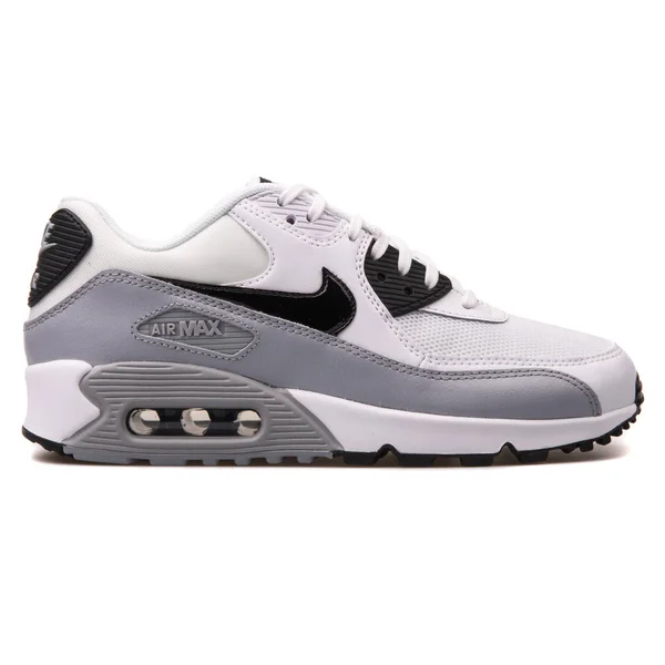 Nike Air Max 90 niezbędne biały, szary i czarny Sneaker — Zdjęcie stockowe