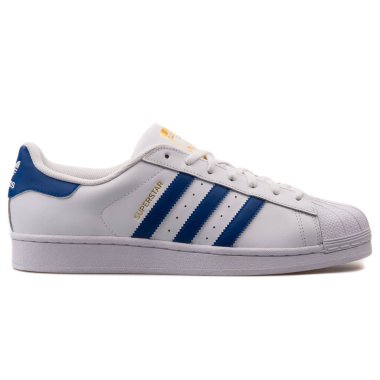 Adidas Superstar Vakfı beyaz ve mavi spor ayakkabı