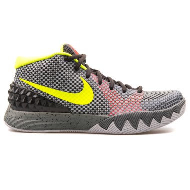 Nike Kyrie 1 Pewter gri ve volt sarı spor ayakkabı