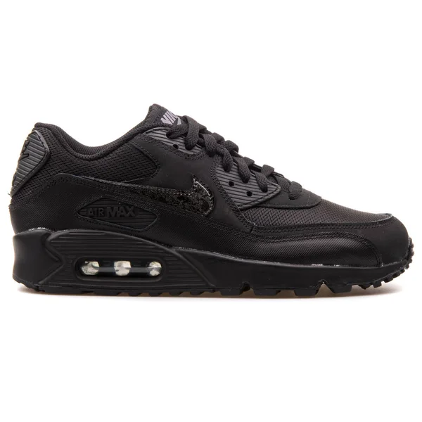 Nike Air Max 90 mesh zwarte sneaker — Stockfoto