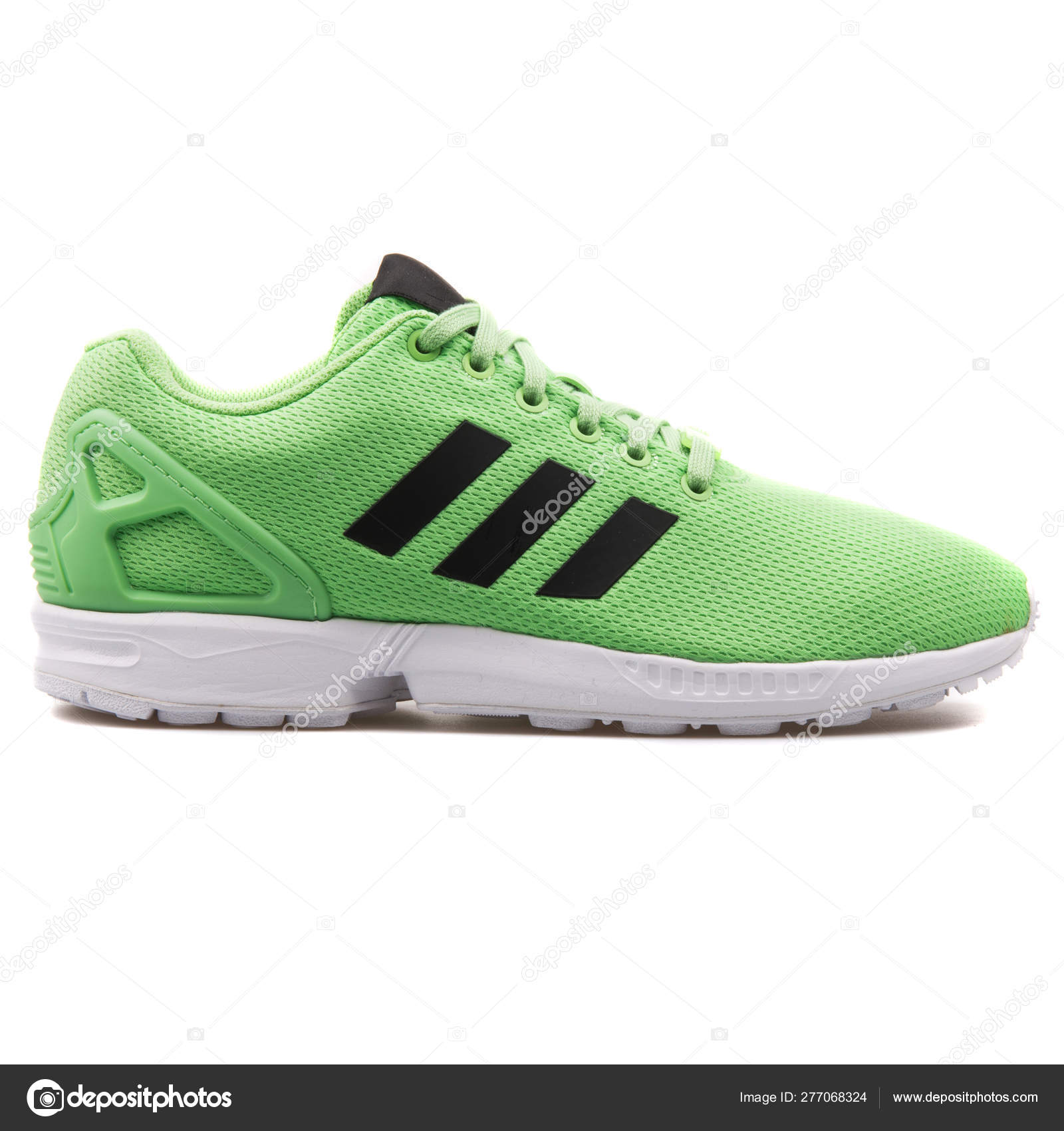 adidas zx flux green and black