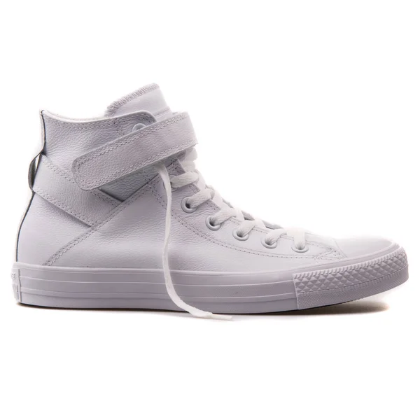 Zapatilla Converse Chuck Taylor Brea High blanca — Foto de Stock