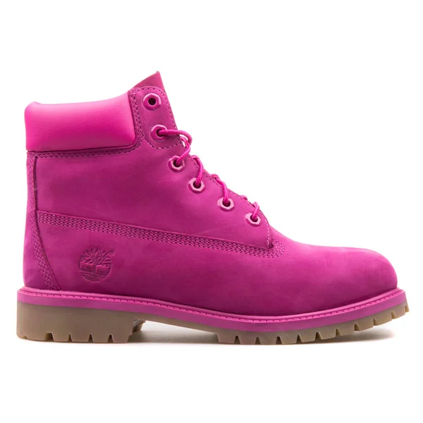 Timberland 6in hochwertiger rosa Stiefel — Stockfoto