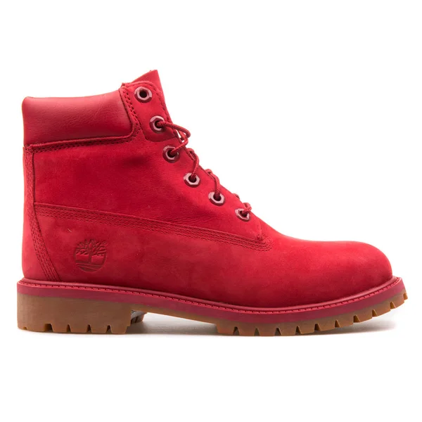 Timberland 6in 高级红色靴子 — 图库照片