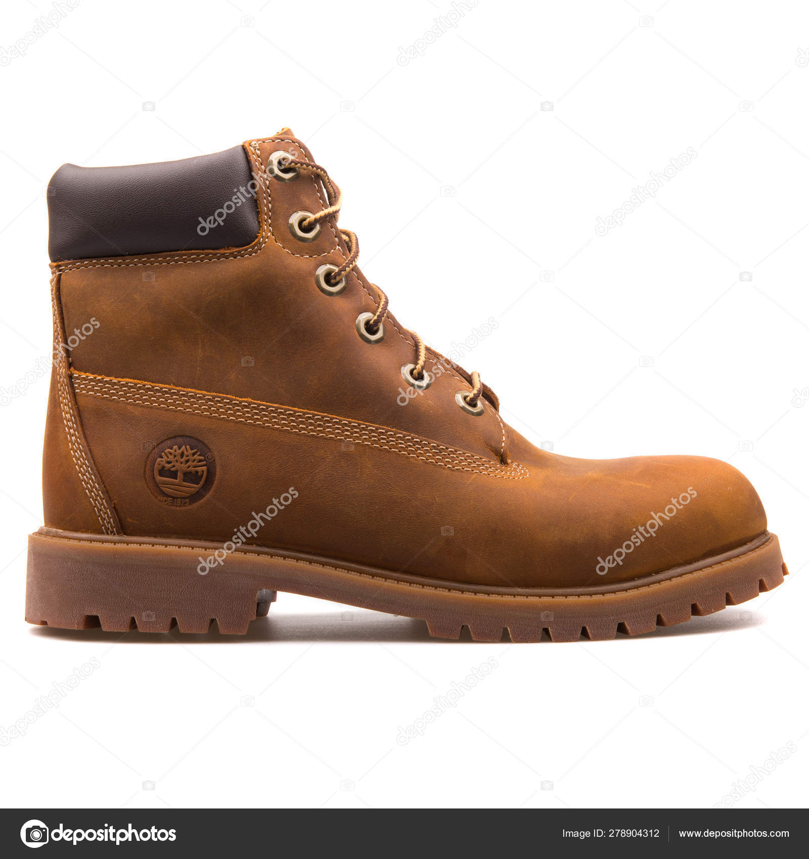 rust colored timberlands