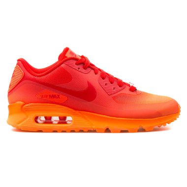 Nike Air Max 90 Hyp Qs turuncu ve kırmızı spor ayakkabı