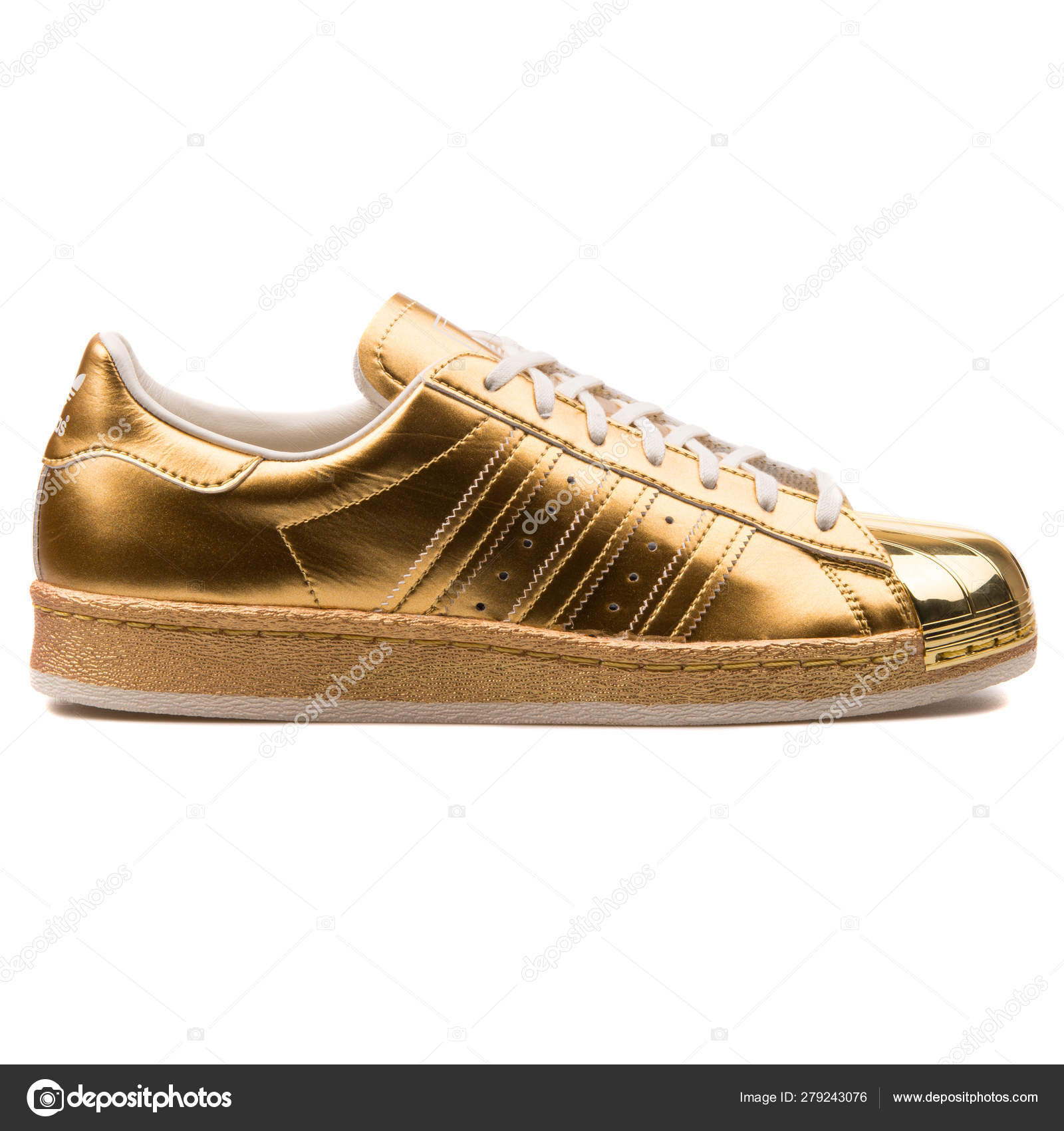 adidas superstar brown gold