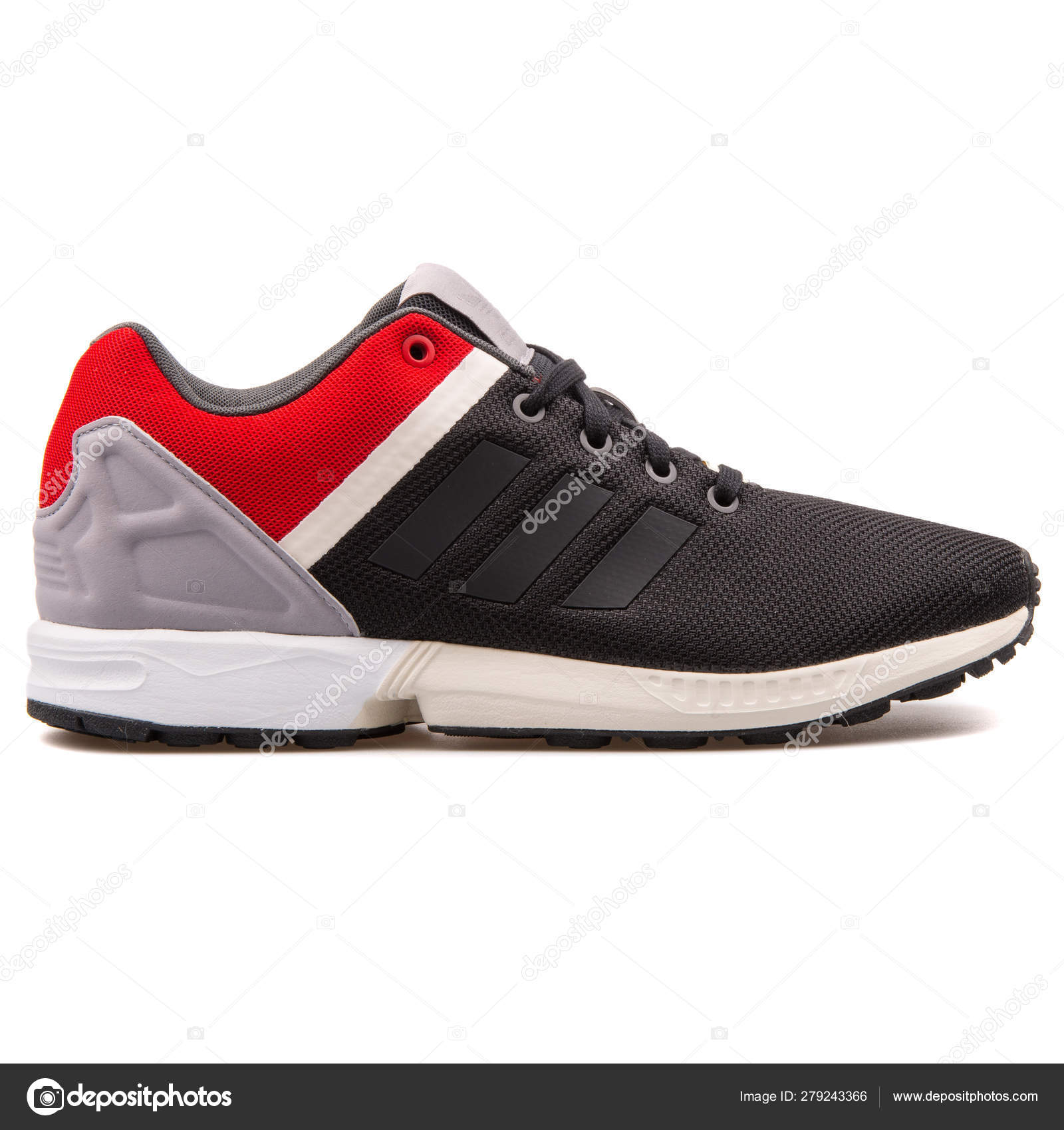 adidas zx flux black red