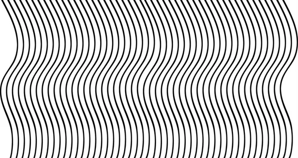 Чорні Вертикальні Хвилясті Смуги Векторні Ілюстрації Візерунок Оптичних Геометричних Вертикальних — стоковий вектор