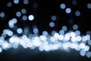 Soyut bulanık bokeh arka plan. Soğuk ışık. Uzay kopyalayın. Noel kavramı