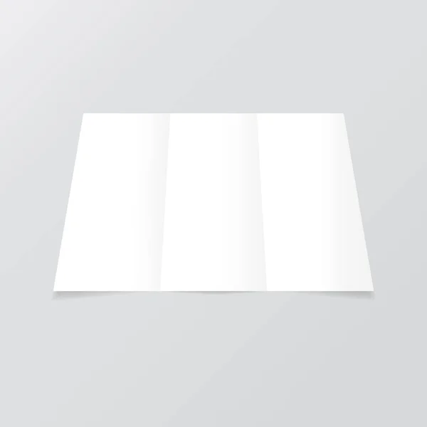 Açık boş beyaz el ilanı gri arka plan üzerinde. Vektör çizim .