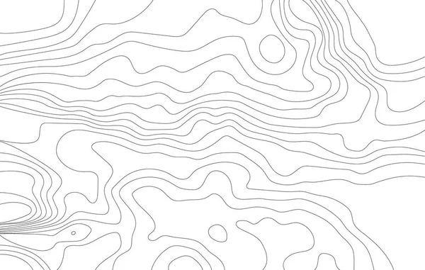 Topografische Linienkarte Auf Weißem Hintergrund Vektorillustration — Stockvektor