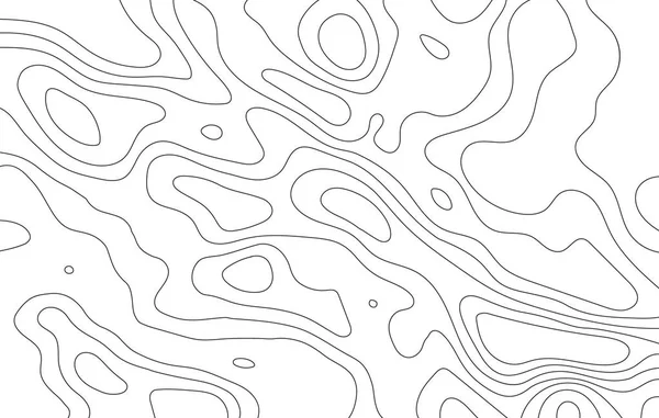 Soyut topografik harita satırları. Vektör çizim .
