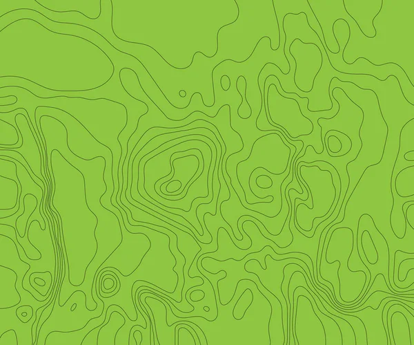 Topographische Karte Auf Grünem Hintergrund Vektorillustration — Stockvektor
