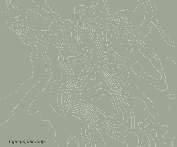 Yeşil arka plan üzerinde topografya kabartma haritası. Vektör çizimi .