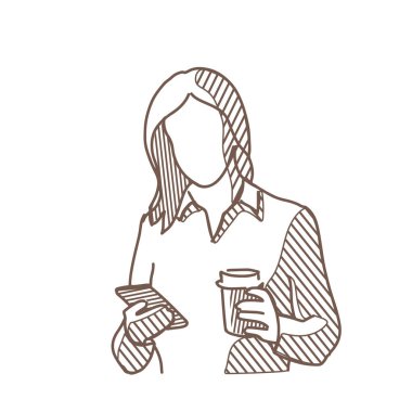 Çizim kız fotoğraf bw