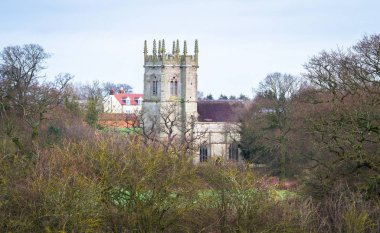 Eski bir kale, Shropshire, İngiltere