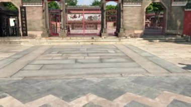 Zumiao Tapınağı ana giriş. Foshan şehir, Chancheng bölgesi, Guangdong eyaleti, Çin. Tarih; 08 Ağustos 2019