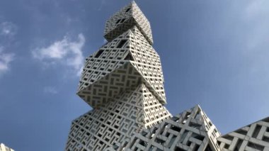 Foshan Büyük Tiyatrosu. Çin, Guangdong eyaleti, Foshan şehri, Shunde bölgesi. Tarih: 08 Ağustos 2019