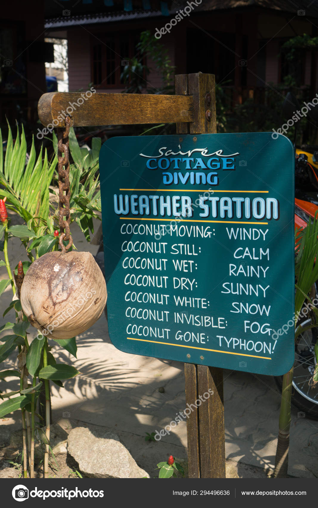 Coconut Weather Station Sairee Cottage Resort Sairee Beach Koh Tao