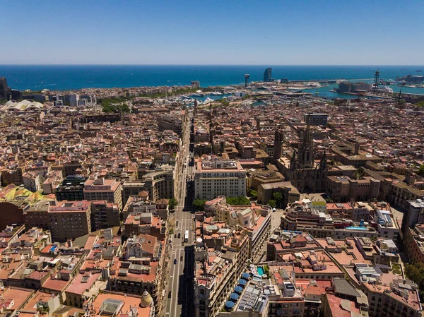 Panorama della città di Barcellona — Foto Stock