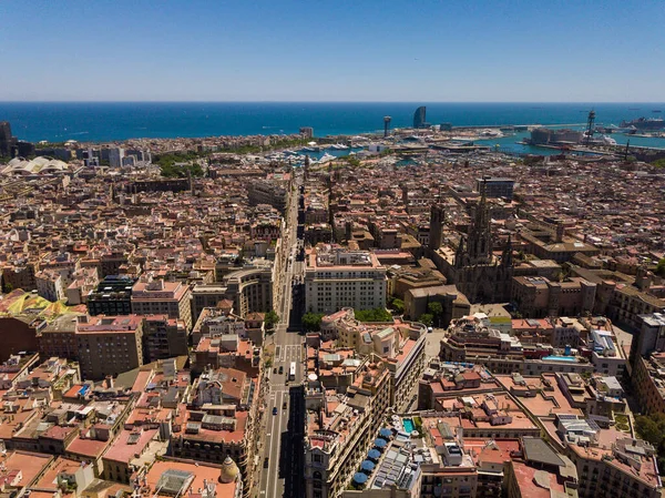 Panorama města Barcelona — Stock fotografie