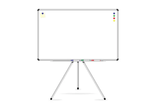 Vektorillustration Whiteboard Mit Kopierraum Auf Weißem Hintergrund — Stockvektor
