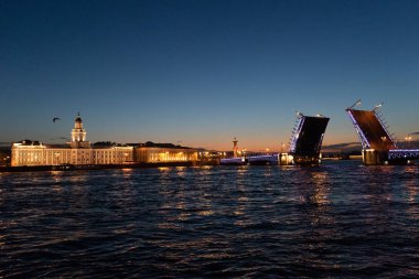 st. Petersburg'da bir asma köprü
