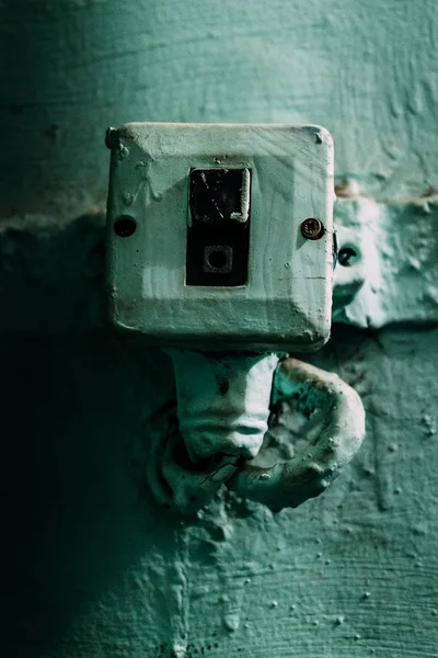 Interruptor Pared Blanca — Foto de Stock