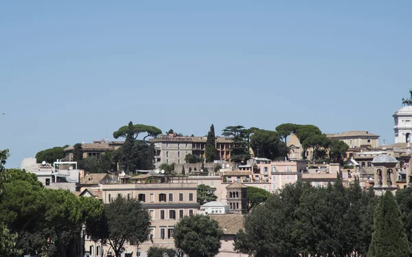 Turist Otobüsünden Roma'nın havadan görünümü — Stok fotoğraf