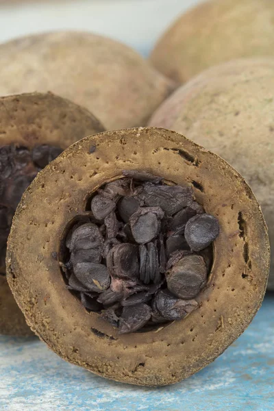 Jenipapo, a fruit from tropical America, used for centuries as a coloring, very appreciated also as raw material for liqueurs, sweets and syrup
