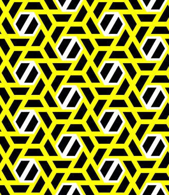 Altıgen geometrik sorunsuz vektör desen. Modern şık doku.