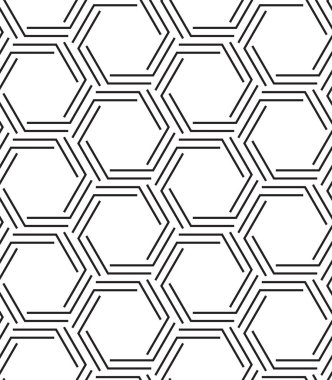 Altıgen geometrik sorunsuz vektör desen. Modern şık doku.